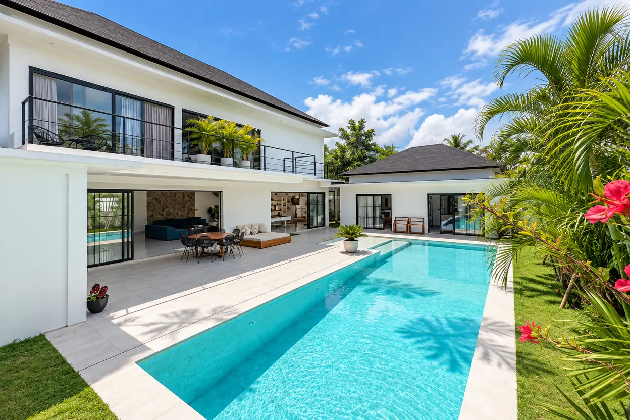 Modern Villa with Billiards and Home Theater